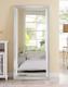 Full Length Floor Mirror Leaning Silver Lounge Bedroom Dressing Large Wall Hang