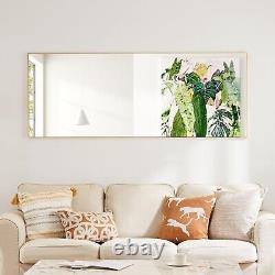 Full Length Floor Mirror Standing Wall Body Dressing Large Frame Mirror, Arched