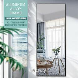 Full Length Floor Mirror Wall-mounted Standing Hanging Leaning Bedroom Decor