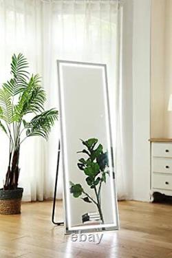 Full Length Floor Mirror with Lights LED Large Lighted Body Mirror Wall 65x22