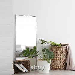 Full Length Floor Mirror with Stand 47X16 Large Wall Mounted Full Body Mirror