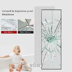Full Length Floor Mirror with Stand 65X22 Large Wall Mounted Full Body Mirror