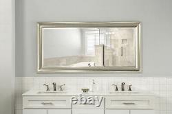 Full Length Leaner Mirror Champagne Silver Frame Large Glass Living Room Mirror