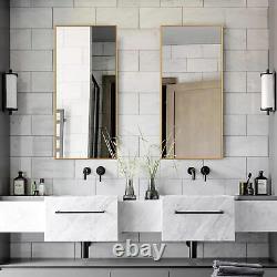 Full Length Mirror, 44X16 Aluminum Alloy Frame Large Wall Mirror, Vanity Mirro