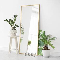 Full Length Mirror 47x16 Inch Aluminum Alloy Frame Large Wall Mirror Vanity Mirr