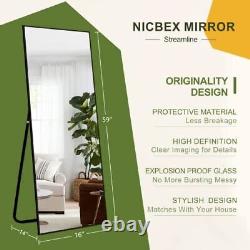 Full Length Mirror 59x16 Inch Aluminum Alloy Frame Large Wall Mirror Vanity Mirr