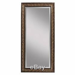 Full Length Mirror Antique Gold Brown Ornate Carved Leaning Wall Floor Large New