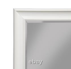 Full Length Mirror Bathroom Vanity Wall Hang Leaner Large Bedroom Lounge White