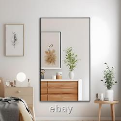 Full Length Mirror Hanging or Leaning against Wall, Large Rectangle Bedroom Mirr