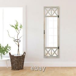Full Length Mirror Large Leaning Distressed French Door Dressing Wall Mirrors
