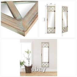 Full Length Mirror Large Leaning Distressed French Door Dressing Wall Mirrors