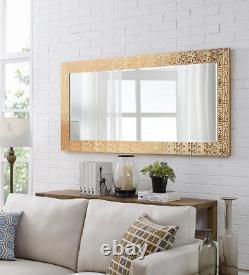 Full Length Mirror Large Wall Hang Floor Leaner Mosaic Bathroom Lounge Copper