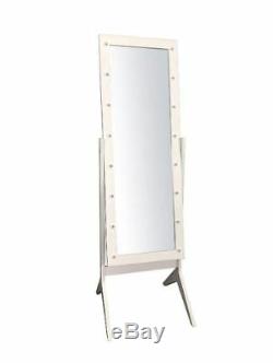 Full Length Mirror Leaning Floor Standing Vanity Cheval Light Bedroom Wall Large