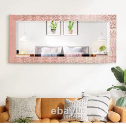 Full Length Mirror Wall Floor Leaner Bedroom Bathroom Large Rose Gold Standing