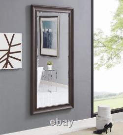 Full Length Mirror Wall Hang Floor Leaner Large Bedroom Lounge Bathroom Espresso