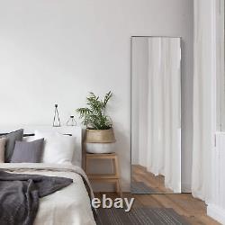 Full Length Mirror for Floor & Wall in Bedroom Seamless Metal Frame Large Full B