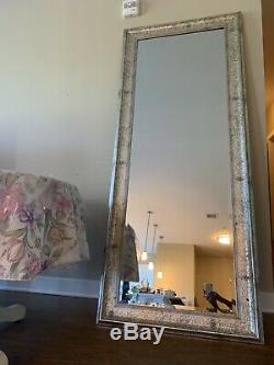 Full Length Wall Floor Leaner Mirror Dressing Free Standing Tall Large Silver