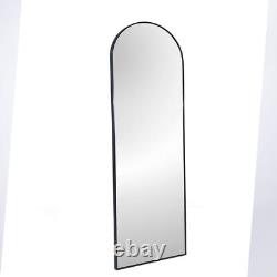 Full Length Wall Mirror 65 x 22 Arched Free Standing Body Metal Framed Large