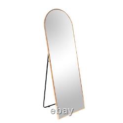 Full Length Wall Mirror 65 x 22 Arched Free Standing Body Metal Framed Large