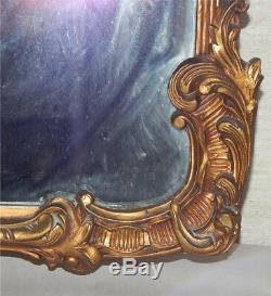 Gorgeous Antique Large Gold Gilded 1920's Wall Mirror Stunning 30 x 22
