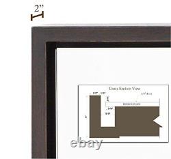 Hamilton Hills Framed Wall Mirror 30 x 40 Inches Contemporary Large Rectang