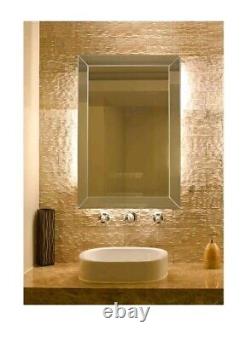 Hamilton Hills Rectangular Beveled Mirror Large Framed Wall Mirror