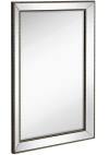 Hamilton Hills Rectangular Beveled Mirror Large Framed Wall Mirror with Angled