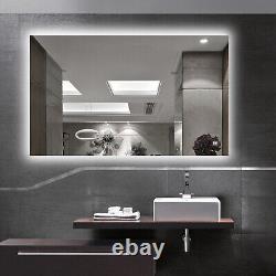 Hans&Alice Large 48inx30in LED Lighted Vanity Bathroom Mirror with Touch Button