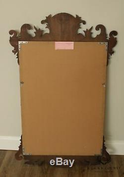 Henkel Harris Chippendale Style Large Mahogany Wall Mirror