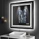 High Lumin XL LED Square Wall Bathroom Mirror With Anti Fog & Dimming 36x36 Inch