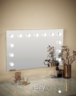 Hollywood Mirror Large Illuminated Wall Mounted Mirror Landscape 60 x 100 EX DIS