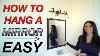 How To Hang A Mirror Easy