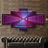 Infinity Led Mirror 5 panel canvas Wall Art Home Decor Poster Print