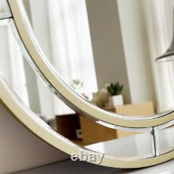 Irregular Golden Decorative Wall Mirror Large Symmetrical Mirror withBeveled Glass