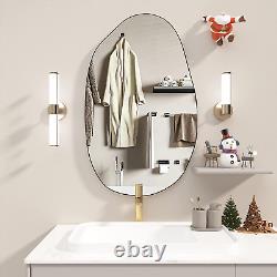 Irregular Wall Mirror, Asymmetrical Mirror, Large Bathroom Mirror, Uniqe Vanity