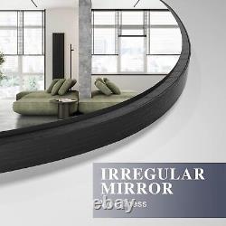 Irregular Wall Mirror, Asymmetrical Mirror Large Unique Vanity Body Mirror Bl