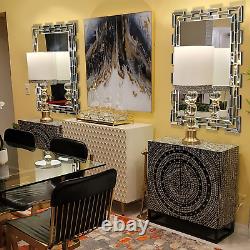 JACUKO Wall Mirror Decorative 27.539.3 Inches Large Rectangular Decorative Mi