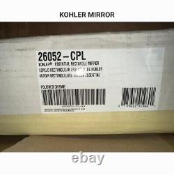 KOHLER 26052-CPL Essential 22 x 34 Bathroom Wall Mirror Large Rectangle NEW