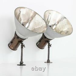 LARGE RUN OF 28 VINTAGE ANTIQUE SALVAGED GECoRAY MIRRORED WALL LIGHTS BY G. E. C