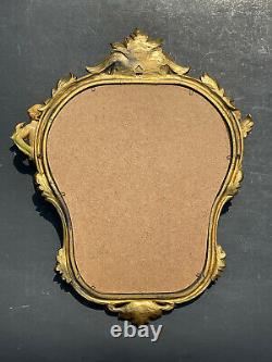 LARGE Vintage Carved MIRROR GOLD Antique ORNATE Wall FLORENTINE Fontanini ANGELS