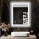 LED Bathroom Wall Vanity Mirror Anti-Fog Front+Backlit Lights Dimmable Bluetooth