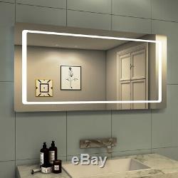 LED Bathroom wall mounted Mirror Large Vanity Illuminated Light Mirror