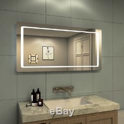LED Bathroom wall mounted Mirror Large Vanity Illuminated Light Mirror
