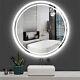LED Light Bathroom Mirror Round with Large Fogless Area Vanity Mirror Dimmable