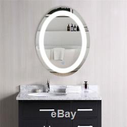 LUVODI Oval Large LED Light Anti-Fog Wall Mounted Mirror Vanity Dimmable Mirror