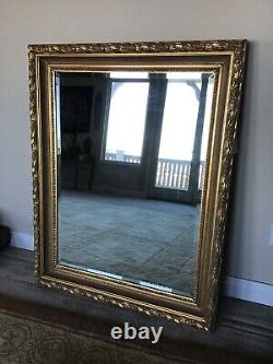 LaBarge Italian style large gold wall mirror / excellent condition, vintage 1984