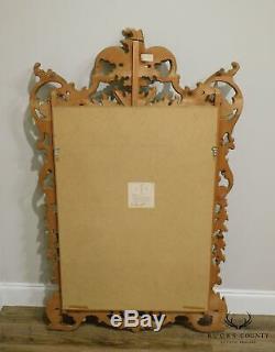 LaBarge Large Carved Wood Italian Rococo Style Wall Mirror