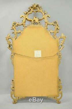 Labarge Gold Carved Giltwood French Louis XV Rococo Large Console Wall Mirror