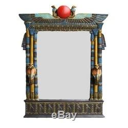 Large 25 Tall Egyptian Collectible Dual Cobra Wall Mirror Plaque Home Decor