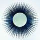 Large 36 Glamorous METALLIC BLUE Sunburst Mirror Wall Art Home Decor Starburst